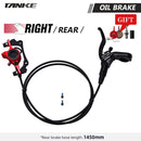 TANKE MTB Bike oil disc brake 160mm rotor Caliper hydraulic calliperplate Front Rear handle A B-pillar CNC bicycle parts cycling