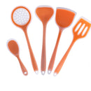 5pcs Silicone Kitchenware Non-stick Cookwarre Cooking Tool Spatula Ladle  Shovel Spoon Soup Kitchen Utensils Set кухонная посуда