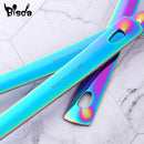 4/12pcs Stainless Steel Kitchen Utensils Gold Cooking Tool Long Serving Sets Scoop Spoon Fork Turner Ladle Cake Shovel