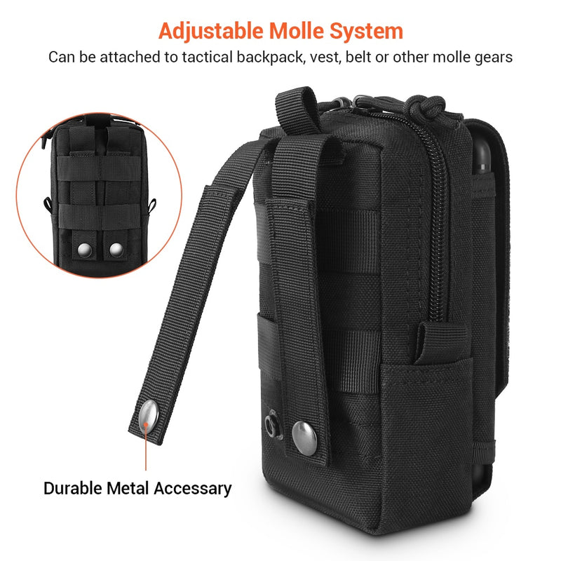 1000D Tactical Molle Pouch Military Waist Bag Outdoor Men EDC Tool Bag Vest Pack Purse Mobile Phone Case Hunting Compact Bag