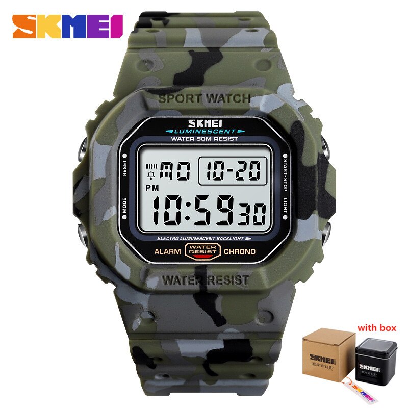 Reloj Digital luminoso SKMEI 1471 resistente al agua, reloj de pulsera deportivo militar para hombre, relojes para hombre, relojes para hombre