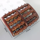 Wooden Foot Massage Roller Big Five-row Wooden Foot Massager Stimulating Acupoint Feet Plantar Fasciitis Roller Reflexology