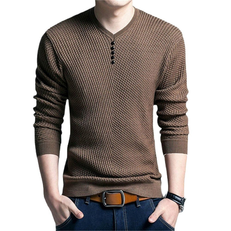 Heißer Verkauf Einfarbig Pullover Männer V-Ausschnitt Männer Pullover Casual Langarm Marke Herren Pullover Hochwertige Wolle Kaschmir Pullover