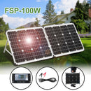 Dokio 100 W (2 Stück x 50 W) Faltbares Solarpanel China Pannello Solare USB-Controller Solarbatteriezelle/Modul/Systemladegerät