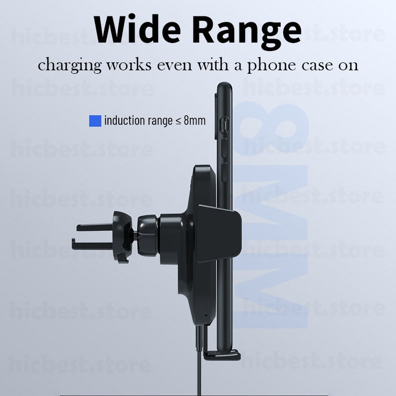 15W Wireless Car Charger Phone Holder for iPhone Wireless Charging Car Induction Charger Mount for iPhone 12 SE 11 8 Samsung S20