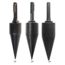 1pc 32mm/42mm HSS Firewood Splitter Drill Bit Round/Hex/Triangle Shank Wood Split Cone Drill Bit Woodworking Tools