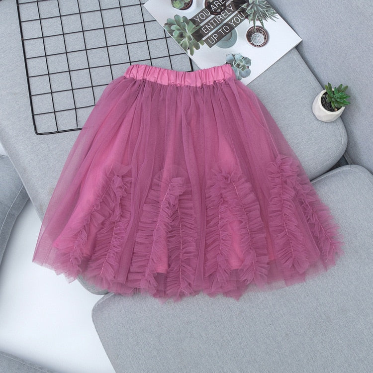 Teen Girls Skirts Embroidery Kids Sequin Skirt for Girls 2022 Summer Dance Long Skirt Princess Skirt Elastic Waist Child Clothes