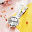 Shengke Luxury Women Watch Diamond Dial Bracelet Wristwatch For Girl Elegant Ladies Quartz Watch Female Dress Watch Brand Watch