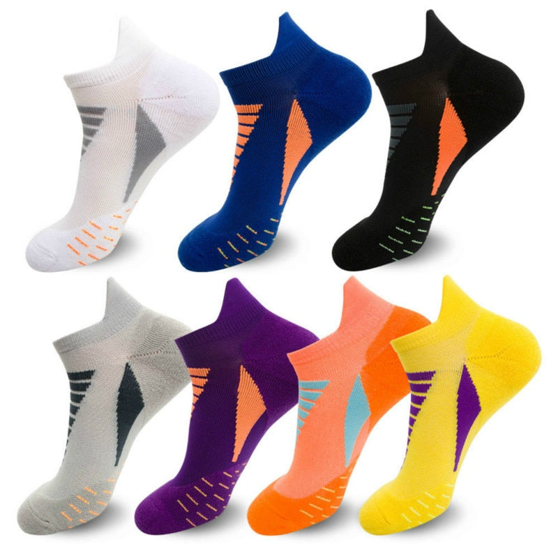 Professional Running Socks Cotton Thick Terry Socks Summer Basketball Tennis Men Sports Socks Shock Absorption Moisture Wicking