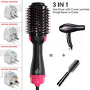 Hair Dryer Brush 3 in 1 Negative One Step Hair Dryer &amp; Volumizer Blower Anti-Static Hair Styler Curler Hair Straightener Brush