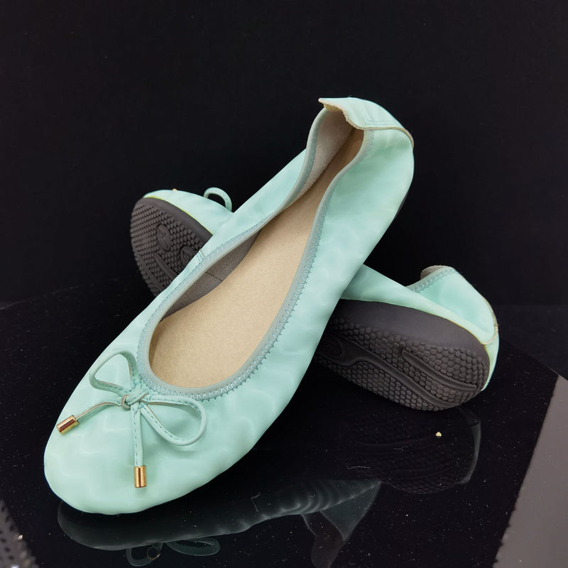 Bailarina Bailarinas para mujer Tallas grandes 40 41 42 43 44 Ancho ancho Zapatos planos casuales para mujer Zapatos planos para mujer Mocasín sin cordones