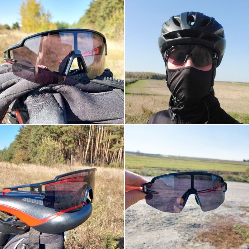 ROCKBROS, gafas fotocromáticas para ciclismo, gafas para bicicleta, gafas deportivas para hombre, gafas de sol para ciclismo de montaña, gafas de protección para gafas