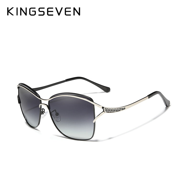 KINGSEVEN Retro Womens Sun glasses Polarized Luxury Ladies Brand Designer Gradient Lens Sunglasses Eyewear For Women Female