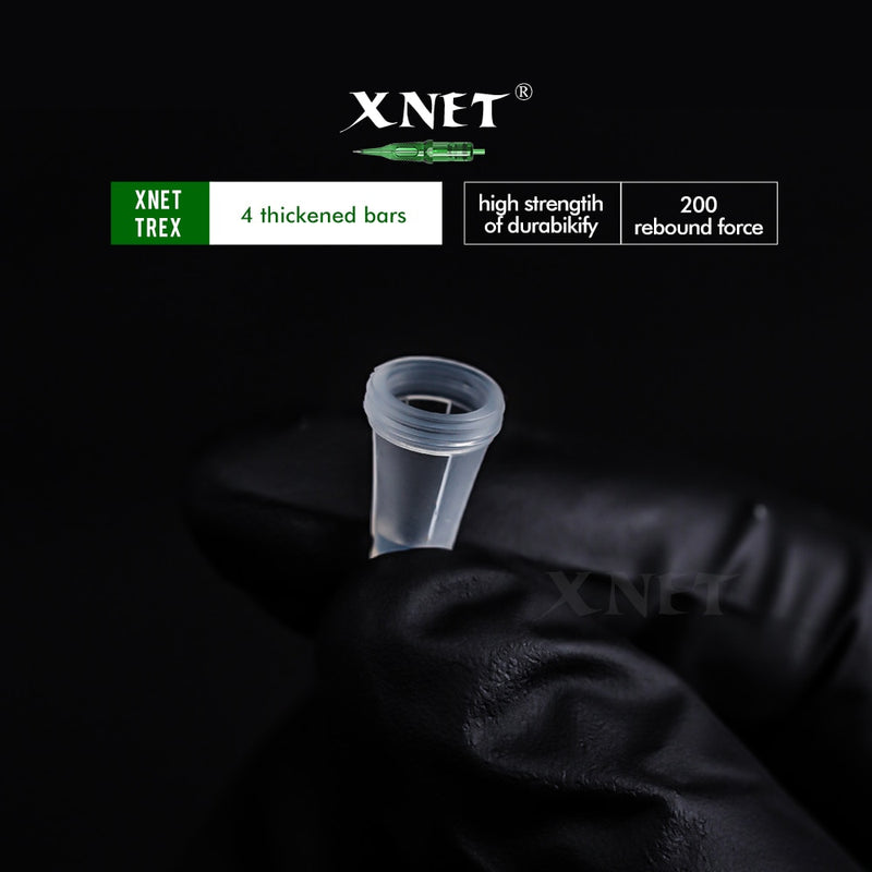 Agujas de cartucho de tatuaje XNET Trex 20 piezas 1RL 3RL 1RM 5RM aguja de tatuaje de seguridad esterilizada desechable para empuñaduras de máquinas de cartucho