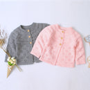 2022 Autumn Winter Kids Boys Girls Sweaters Baby Girl Solid Cotton Sweater Jacket Boys Children Knitted Kids Sweaters Girls