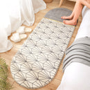 Alfombra larga suave geométrica moderna para dormitorio, mesita de noche, Tatami antideslizante, alfombrilla de Cachemira para el hogar, sala de estar, alfombras