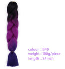 Black Star Hair Ombre Jumbo Braiding Hair Extensions 24 Inch Twist Braids Synthetic Hair Fiber for Twist Braiding for Women