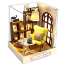 Puppenhausmöbel Diy Miniatur 3D Holzminiaturen Puppenhaus Spielzeug für Kinder Geburtstagsgeschenke Casa Kitten Diary H013