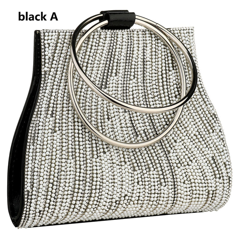 Woman Evening Bag Diamond Rhinestone Clutch Crystal Day Lady Wallet Wedding Purse Party Banquet Silver Handbags Clutches Tote