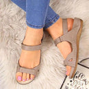 2022 Summer Woman Sandals New College Style Ladies Sandals Low Heel Wedge Casual Women Shoes Fashion Leather New Shoes For Femme