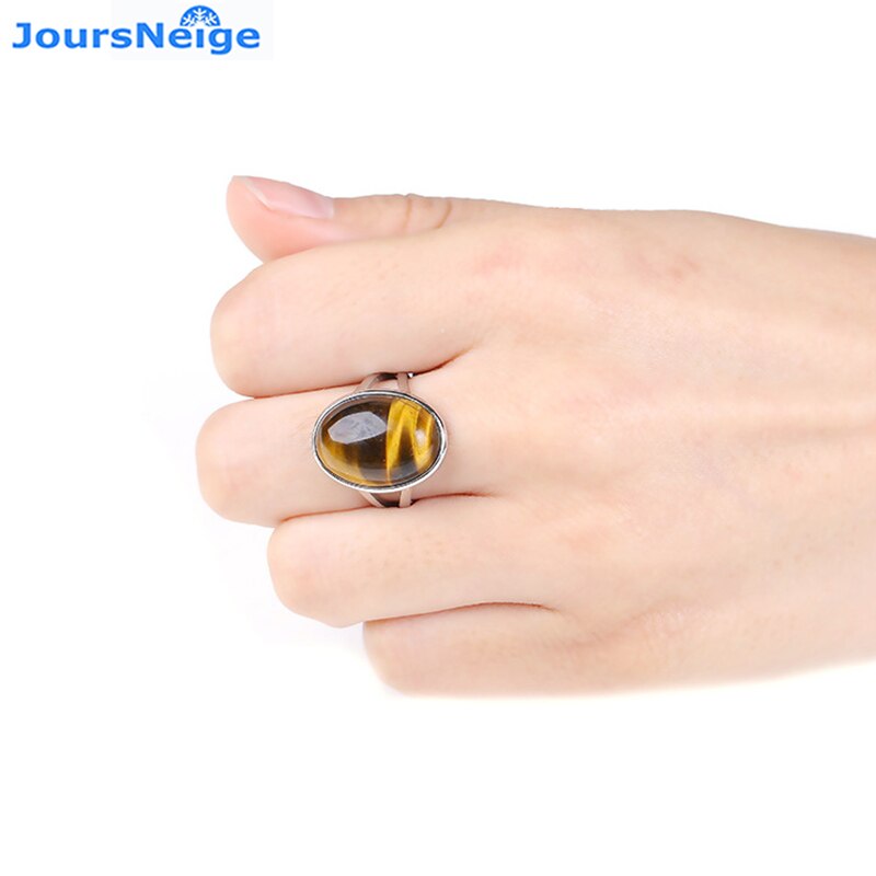 Anillo de cristal Natural Real piedra de ojo de tigre amarillo S925 anillo de mosaico de plata hombres mujeres anillos de cristal joyería de piedra de energía al por mayor