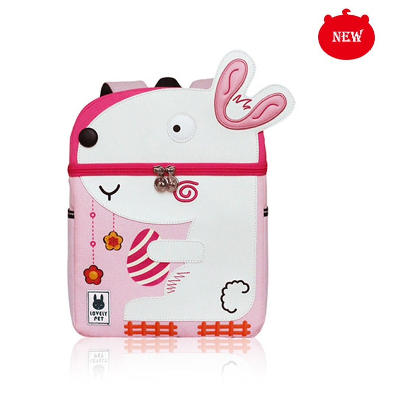 Kid Unicorn Rucksack Cute 3D Cartoon Dinosaurier Anti-Lost Kindergarten Orthopädische Schultasche für Mädchen Kinder Mochila Bookbag