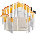 32 Uds juegos de brochas de maquillaje con bolsa sombra de ojos ceja resaltador juegos de brochas cosméticas brochas de base pincel maquiagem