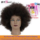 Female Mannequin Head With Hair For Braiding African Mannequin Practice Hairdressing Training Head Dummy Head For Cosmetology