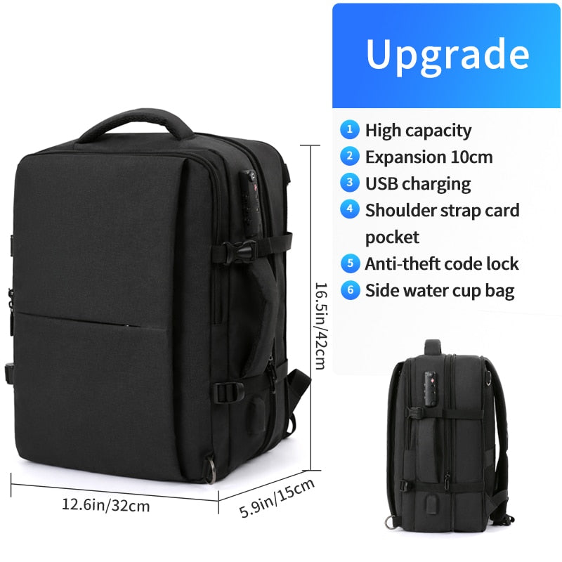 MOYYI Business Travel Double Compartment USB Charging Backpack Multi-Layer with Unique Digital Bag for 15.6 Inch Laptop Backpack