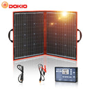 Dokio 100 W (50 W x 2 Stück) Flexibles, faltbares Mono-Solarpanel für Reisen, Boote und Wohnmobile Hochwertiges tragbares Solarpanel China