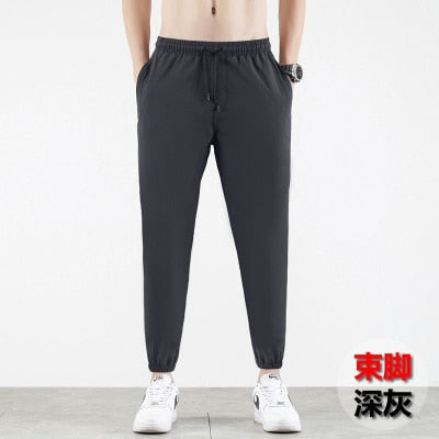 Men&#39;s Sports Pants 2021 Men&#39;s Summer Pants Men&#39;s Tie Feet Trousers Youth Loose Trousers Brand Sweatpants Men Clothing Pants Man