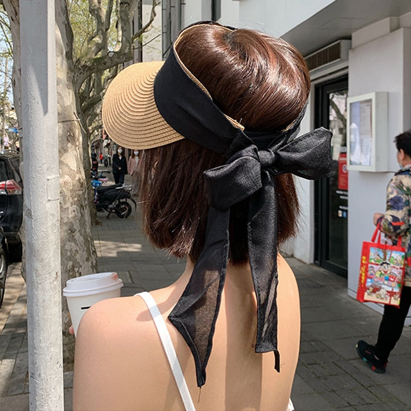 Oversize Straw Bucket Hat Women Bow Women&#39;s Summer Visor Cap 2022 Fashion Fishing Hat Bob Men&#39;s Panama Hats bone feminino MZ015