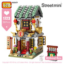 LOZ Mini Block Mini Chinatown China Street Chinese Tradition Special Model DIY Assembly Toys for Children Educational Anime