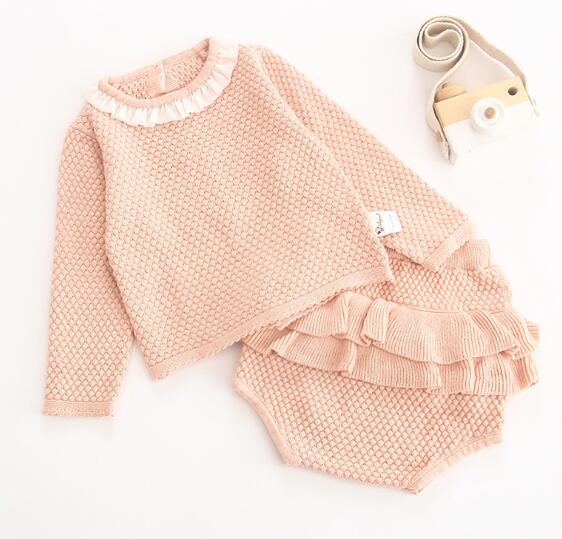 Baby Clothing Set Knitting Pullover Baby Girls Clothes Toddler Boys Clothes  Sweater and Pants Baby Set Kids Boutique Clothes