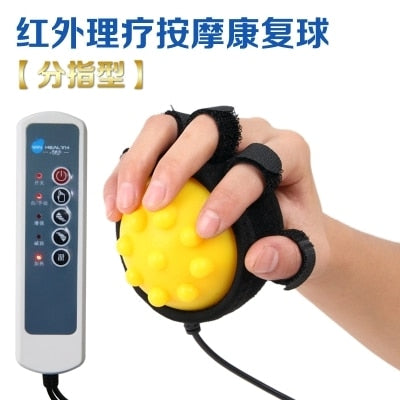 Electric Hand Massage Ball Hot Compress Stroke Hemiplegia Finger passive training improve finger cramps and finger flexibility