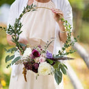 10-40cm Gold Metal Ring Flower Wreath Garland Weeding Decoration for Weddings Bridal Shower Home Party Decoration Catcher Hoops