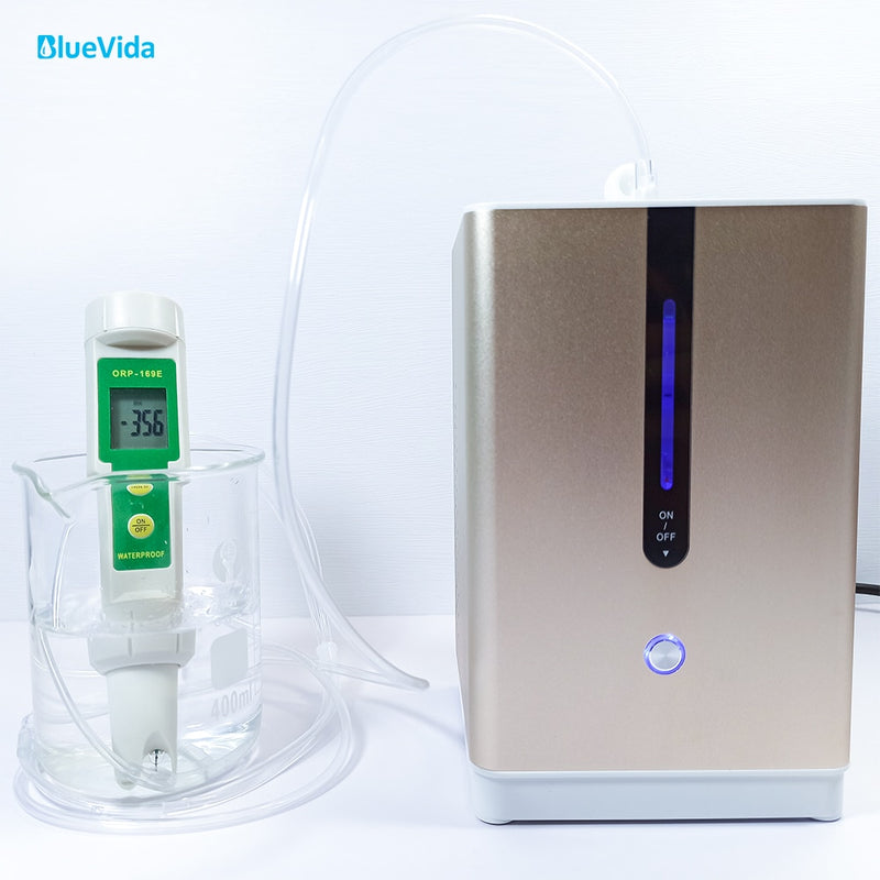 Bluevida 99.99%, máquina de inhalación de hidrógeno de alta pureza, generador de inhalación H2 de agua de hidrógeno de bajo ruido SPE/PEM 150ml/m