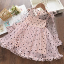 Bear Leader Girls Party Dresses New Summer Kids Sleeveless Polka Dots Children Princess Dress Bow Tie Kids Dress Vestidos 2 6Y