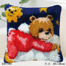 Animal Series Exquisite Coarse Wool Cross Stitch Carpet Embroidery 3D Segment Embroidery Pillow DIY Handmade Material Package