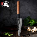 MITSUMOTO SAKARI 5.6''inch Japanese High carbon durable steel handcrafted petty knife durable wood Handle Wooden gift BOX