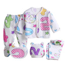 5Pcs Infant Newborn Baby Boy Girl Clothes Spring Cartoon Pattern Pajamas Sleepwear Underwear Clothes Sets