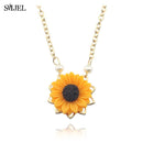 SMJEL Cartoon Sunflower Earings for Women Fashion Big Sun Flower Statement Earring Korean Studs Jewelry Best Friend Gifts