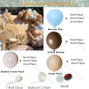 Retro Coffee Matte White Balloons Garland Arch Kit Boho Hochzeit Dekoration Geschlecht offenbaren Geburtstag Baby Shower Decor Zubehör