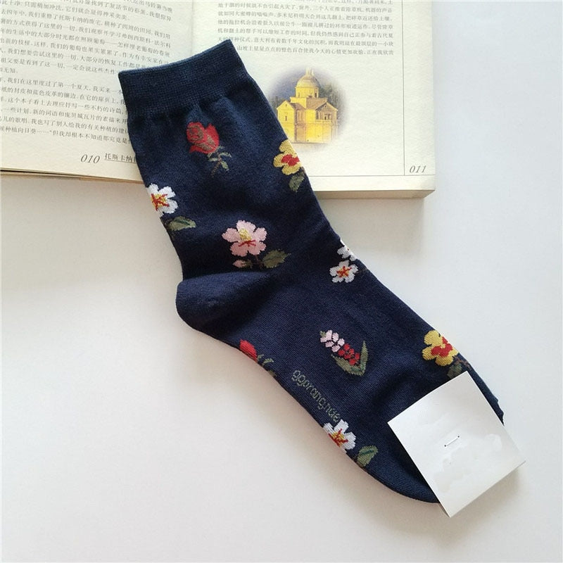 Heißer Verkauf Mode Kreative Harajuku Japanische Socken Frühling Herbst Winter Sonnenblume Kurze Socken Lässige Bunte Baumwolle Lustige Flut Sox