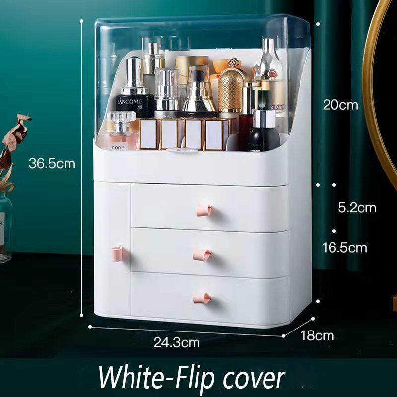 Makeup Organizer For Cosmetic Large Capacity Cosmetic Storage Box Organizer Desktop Jewelry Nail Polish Makeup Drawer Container