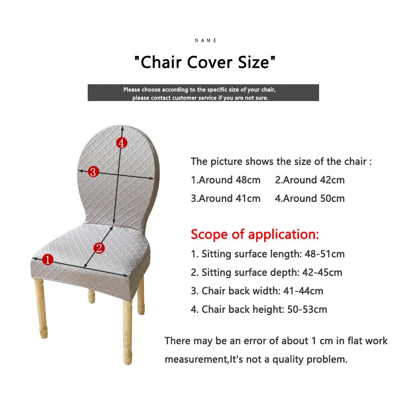 Round Backed Chair Covers Dining Room Elastic Seat Cover Kitchen Protector Case Chair Cover Stretch Hotel Banquet Stool Cover