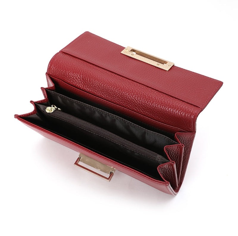 clearance women wallets genuine leather ladies clutch bag long real leather wallet cow leather purse female