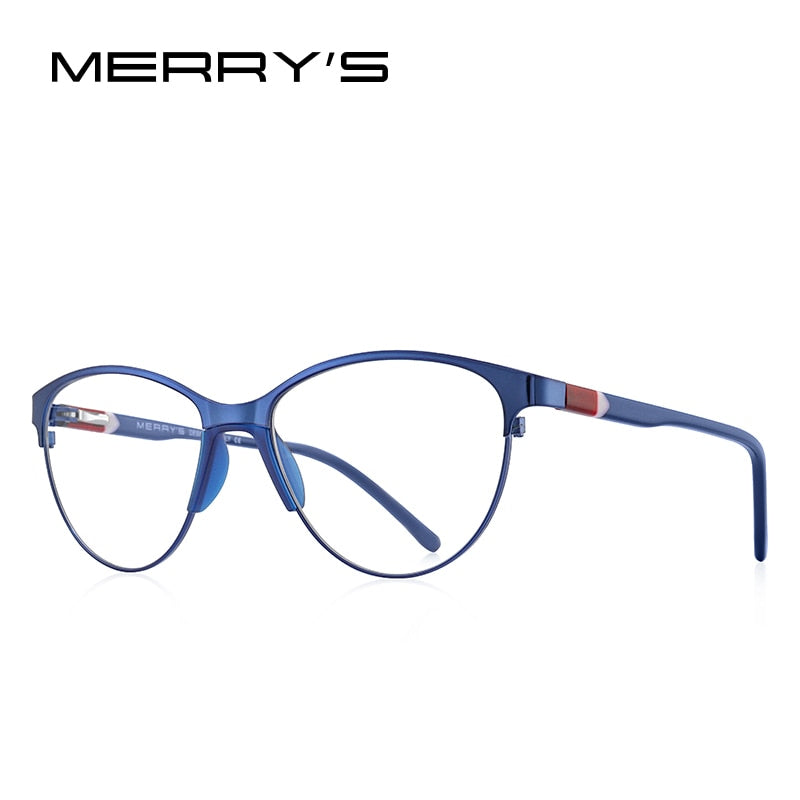 MERRYS DISEÑO Mujeres Retro Cat Eye Gafas Marco Ultraligero Ojo Miopía Receta Gafas Acetato Gafas Piernas S2602