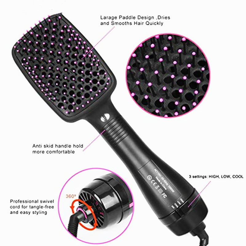 Professional Hair Dryer High Quality Heated Brushes Hot Air Brush Blow Drier Travel Hot Hair Comb Hairdryer Hairbrush for Hair