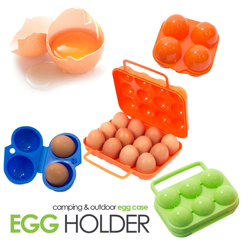 Outdoor Camping Tableware Portable Camping Hiking Picnic BBQ Egg Container Egg Storage Boxes Travel Kitchen Egg Holder Carrier